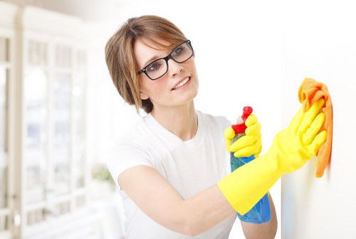 Carpets being professionally maintained