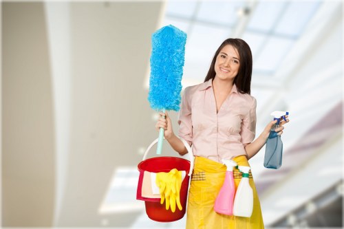 Eco-friendly cleaning solutions applied to patio